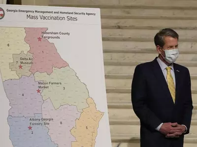 조지아, 22일 대량 백신접종센터 4곳 오픈