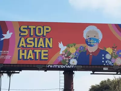 ‘아시안증오범죄’ 반대 빌보드 캠페인