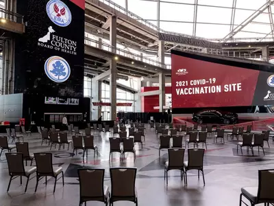 벤츠 경기장 이번 주 예약없이 화이자 접종