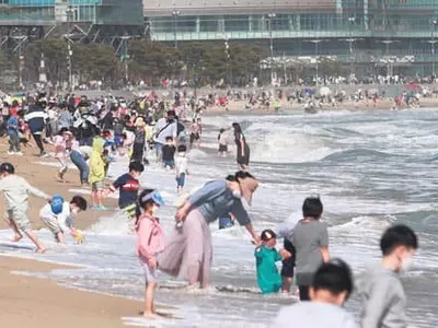 어린이날 해운대 인파