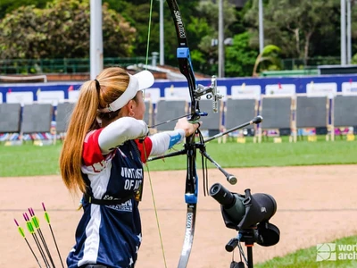 애슐리 김, 양궁 세계대회예선 금·동메달 획득