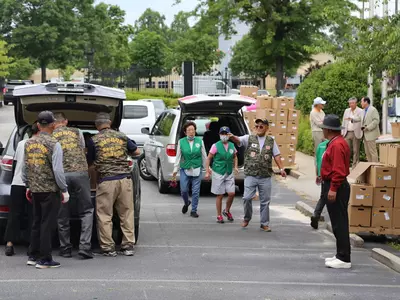 한인회 푸드박스 1200개 오늘(14일) 10시부터 배포