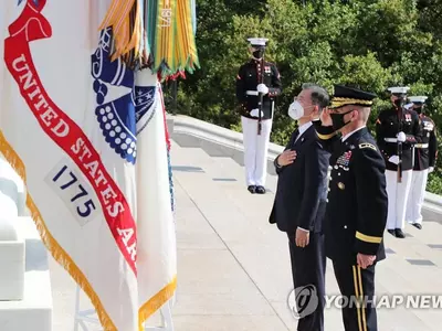 문 대통령, 알링턴 국립묘지, 루스벨트 기념관 방문