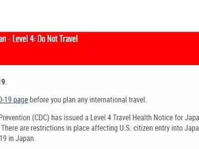 "일본 여행 금지 권고"…코로나19로 경보 상향