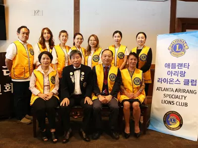 12일 김기수 아리랑 라이온스클럽 회장 취임식