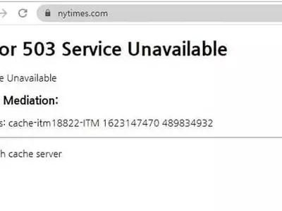NYT·CNN 등 언론 웹사이트 다운…영국정부도 접속불가