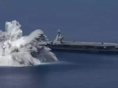 3.9 지진 맞먹는 폭파에도 끄떡없는 미 항공모함