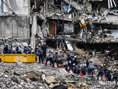 아파트 붕괴 엿새째 생존자 소식 아직…사망자 추가 확인 안돼