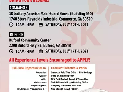 SK 배터리 10, 17일 추가 채용박람회