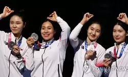 [올림픽] 펜싱 여에페 단체전·태권도 이다빈 은메달…한국 메달 순위 6위