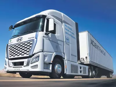 현대차 수소전기트럭, 캘리포니아서 달린다