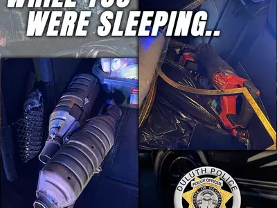 둘루스 '촉매변환기' 절도단 3명 검거