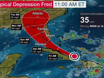프레드 곧 폭풍으로 격상 플로리다 상륙 예정