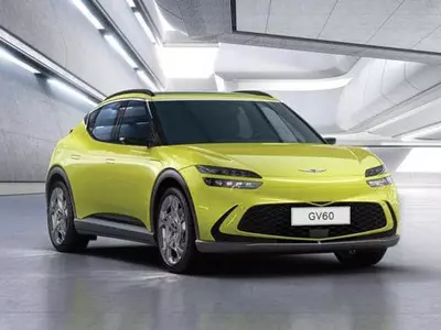 제네시스 첫 전용 전기차 GV60 디자인 선보여…“역동성 강조”