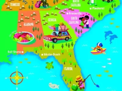 5개 주의 5가지 테마 도로 여행