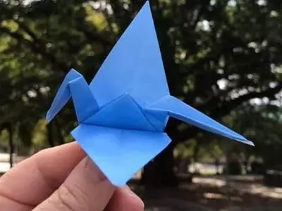 2,977개의 파란 종이학으로 9.11 희생자 추모