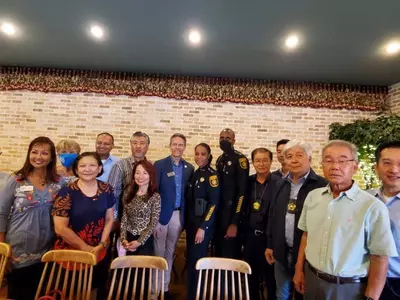 범죄예방위 디캡 셰리프와 커피타임