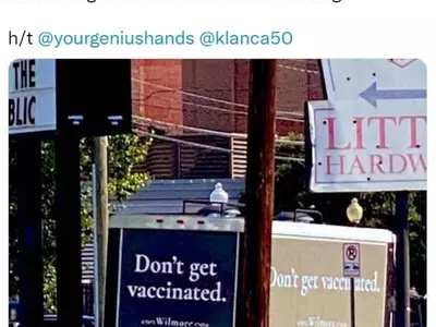 "백신 접종 안하면 장의사 보게 될 것"