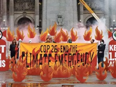 ‘지구가 불 속에 있다’… 기후변화 항의 시위