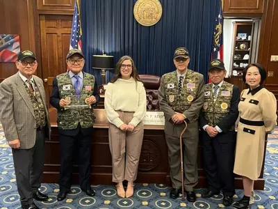 월남참전유공자회, 켐프주지사에게 감사패 전달