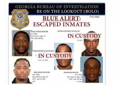 조지아 재소자 5명 탈옥 2명만 검거