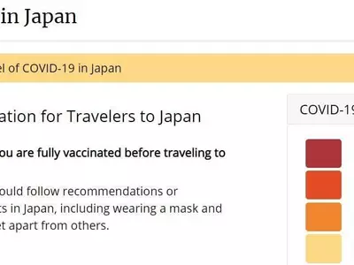 CDC, 일본 여행경보 최저단계로 조정…한국은 3단계 유지
