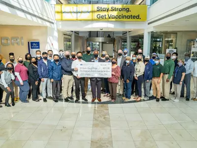 현대차공장 직원들 31만달러 기부