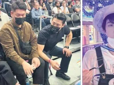 BTS, LA 체류 만끽… 놀이공원 가고 NBA도 보고