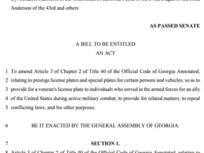 한국 미동맹군 참전자 '베테랑 번호판' 받는다