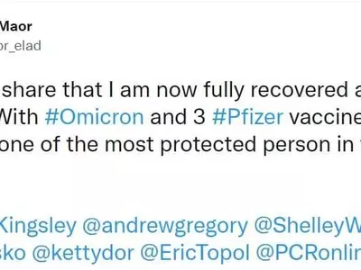 오미크론 감염 이스라엘 의사 "이틀 열나고 사흘 극도로 피곤"