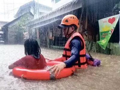 태풍 ‘라이’에 물바다 된 필리핀 남부 도시