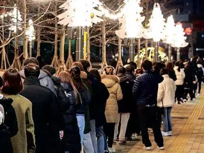 재확산 비상, 한국 코로나 검사 장사진