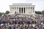 워싱턴DC에 몰려든 수천 명 시위대…"백신 의무화 반대"
