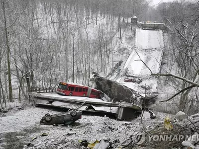 바이든 방문 앞두고…피츠버그 다리 붕괴로 10여명 부상