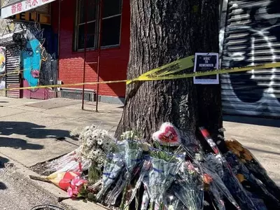 피살 한인여성 추모공간 훼손돼