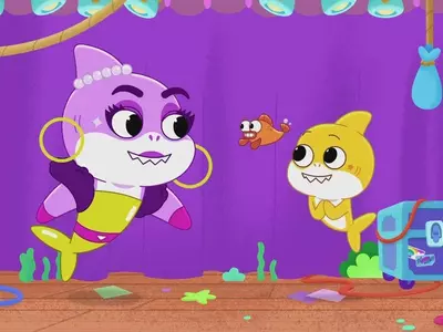 핑크퐁 아기상어, 래퍼 카디비와 만난다…'샤키비' 캐릭터 공개