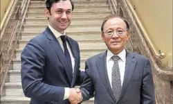 존 오소프 연방상원의원과 이수혁 대사, 조찬면담