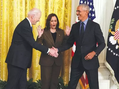 5년만에 다시 백악관 찾은 오바마