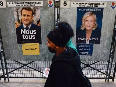 마크롱 재선 ‘경고음’…뒤쫓는 극우파 르펜