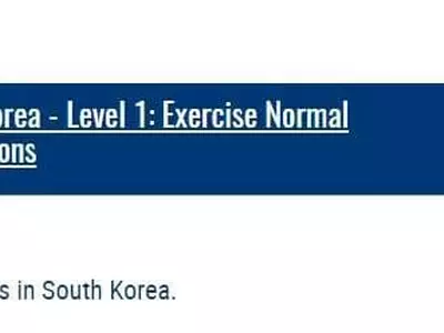 국무부 웹사이트, 한국여행경보 최고→최저 1단계로 파격 하향