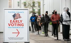 프라이머리 결선 사전투표 진행중