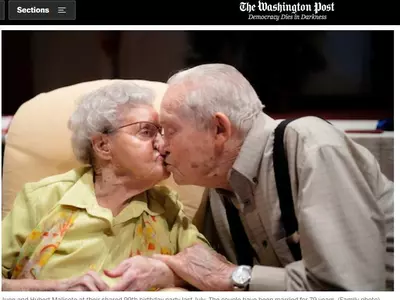 100세 동갑 노부부, 결혼 79년간 한번도 다투지 않은 비결은