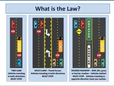 스쿨버스 정차 시 교통법 숙지해야