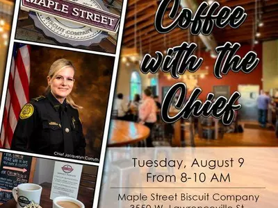 "둘루스 경찰서장과 커피 한잔"