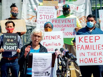 렌트비 연체 세입자 380만명 퇴거 위기