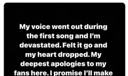 "갑자기 목소리가…"가수 위켄드, LA공연 중 중단