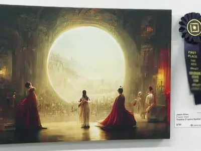 미술전서 AI가 그린 그림이 1위