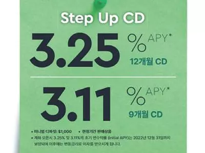 매 분기 이자율 올라가는 예금 출시