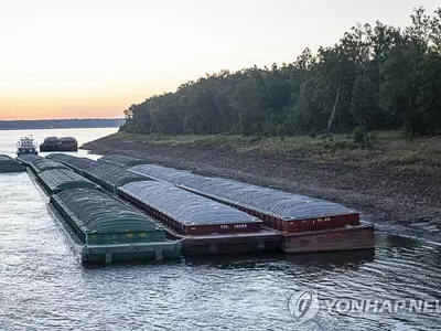 미시시피강 수위 30년만에 최저수준 접근