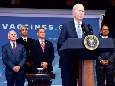 조 바이든 대통령, 올 겨울 접종 당부 대국민 호소